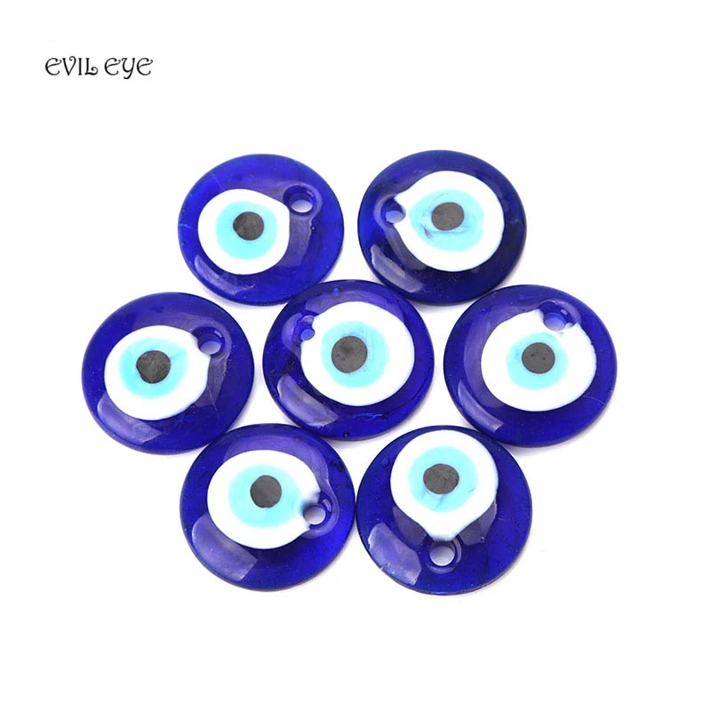 1 шт. 30/40/50 мм классический синий Стекло evil eye Цепочки и ожерелья подвеской Модные