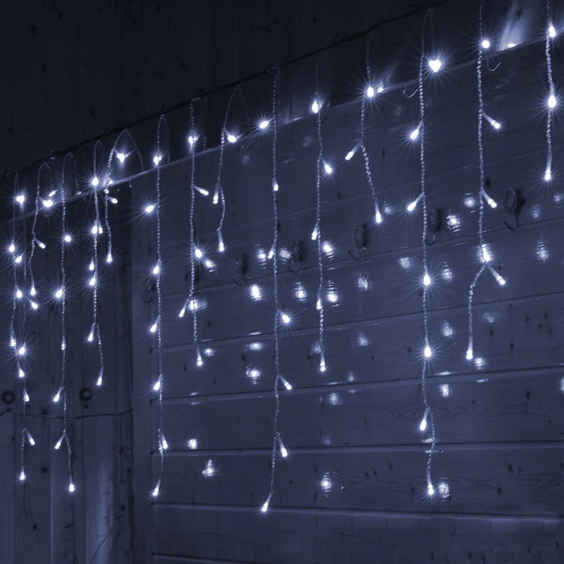 

SVELTA Christmas Garland LED Curtain Lights Outdoor 10M 320 leds Icicle String Lights Wedding Party Garden Holiday Decorations