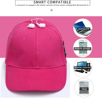 

Hot Sales Smart Phone Tablet Wireless Sport Bluetooth Music Hat 2-in-1 Hands-free Cap Speaker Sport Baseball Cap Headset