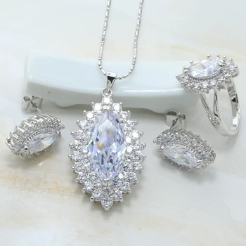 

Otogo Transing prom Jewelry Sets Silver 925 Mark Color White Crystal Green Crystal Wedding or party Ring/Earrings/Necklace S011