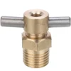 Durable 1/4 Inch NPT Brass Drain Valve Air Compressor Drain Valve For Air Compressor Tank Replacement Part ► Photo 3/6