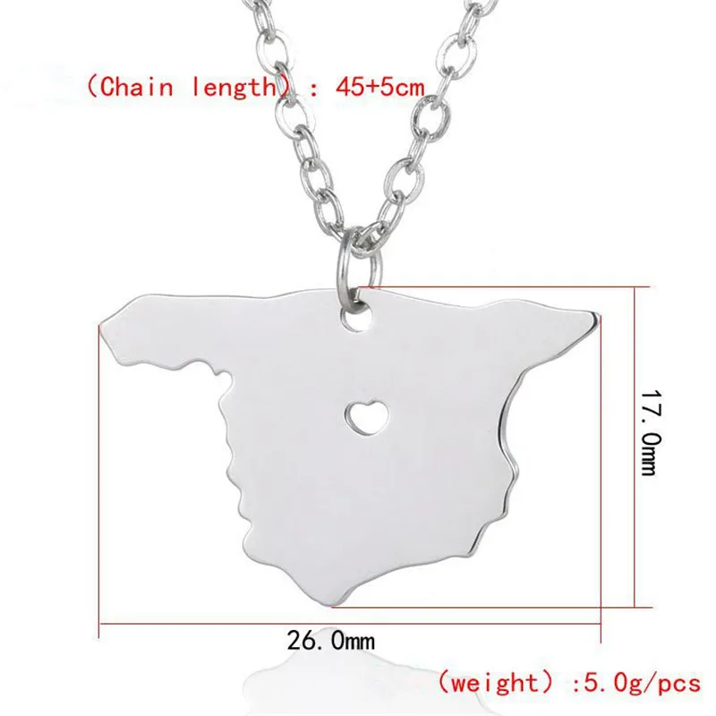 Elfin-2018-Trendy-Stainless-Steel-Spain-Map-Necklace-High-Quality-Spain-Map-Pendant-Necklace-Women-Country (1)