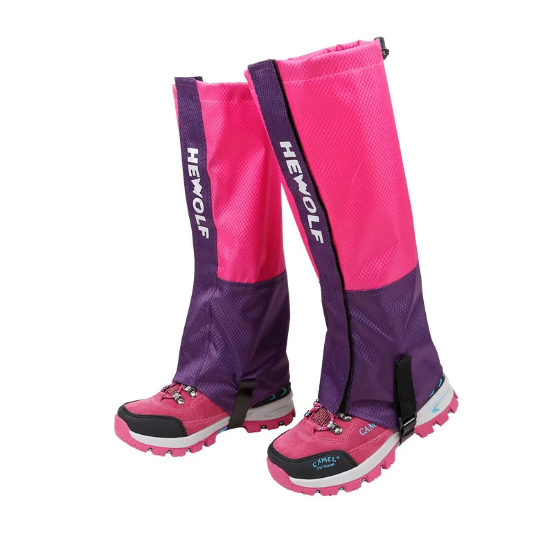 Red-Breathable Hewolf 1 пара уличные лыжные гетры снежные наколенники водонепроницаемые альпинистские походные гетры лыжные теплые/дышащие гетры Спортивная безопасность - Цвет: Red-Breathable