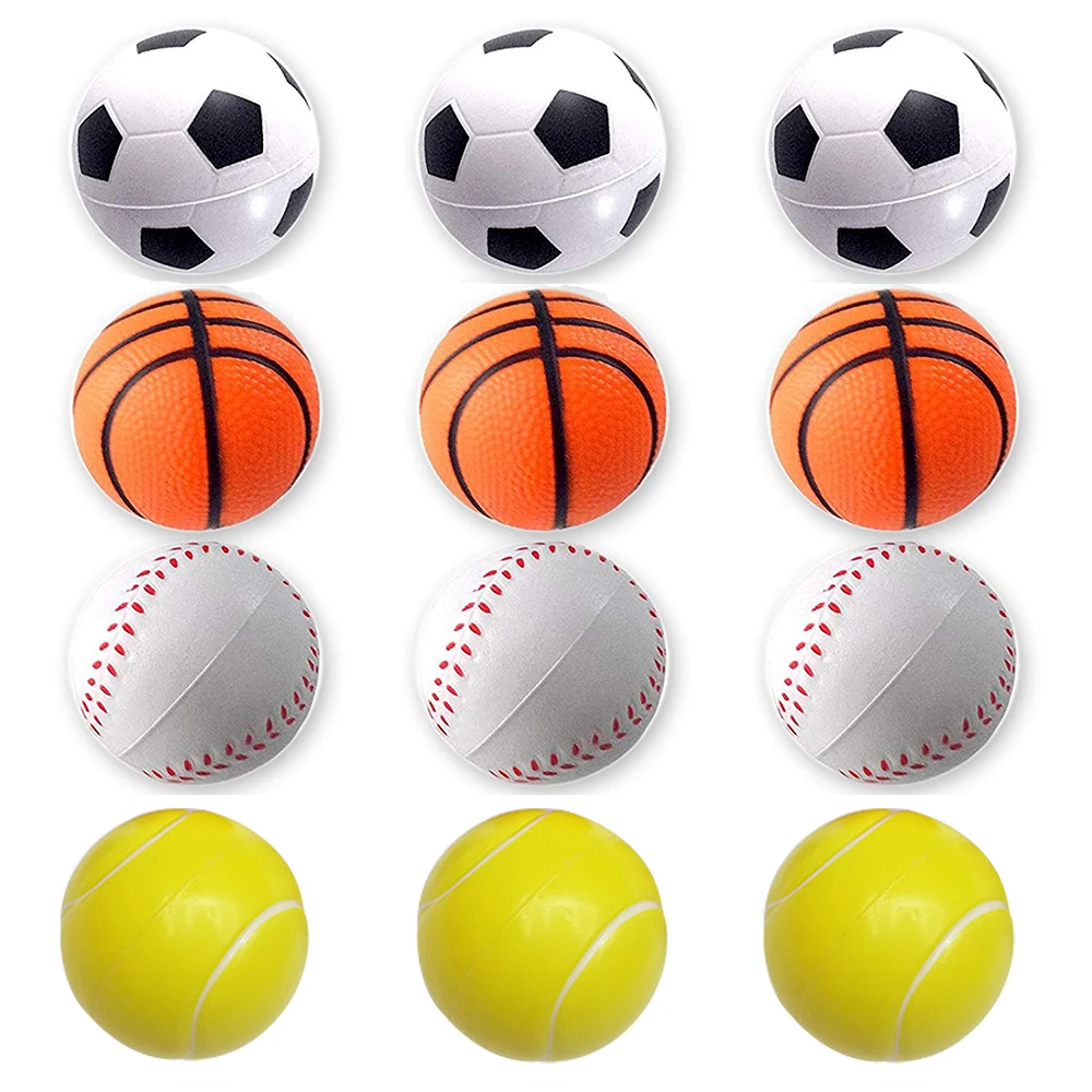 12 Mini Foam Stuffed Footballs Sports Birthday Party Goody Bag Favor Toy Supply