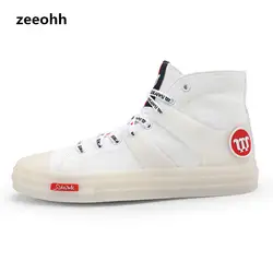 Zeeohh Для мужчин Классические дышащие Скейтбординг обувь высокого верха анти-скользкие яркий цвет холодный свет Вес удобная обувь