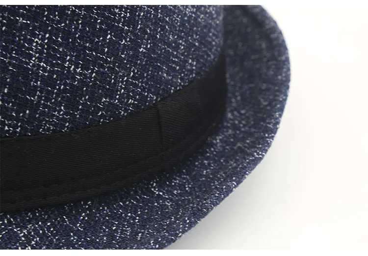 Hat gangster Hat men felt  fedora Hats for men women 58 cm adjustable  (15)