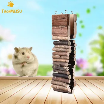 

Wooden Chew Toys Ladder for Little Pets hamsters chinchillas Guinea pigs and other small pets Newest 2017