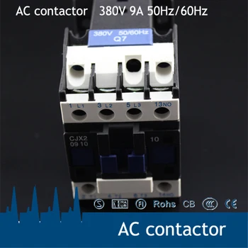 

Best quality CJX2 coil 380v 9A 3 Pole+ No Switch ac contactor for Motor Starter Relay
