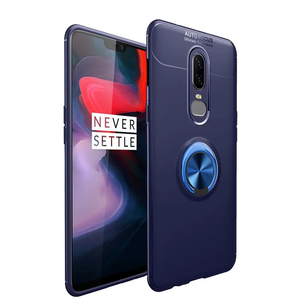 

FastDeng Luxury Shockproof Three in One Case For Oneplus 6 Zinc Invisible Ring Bracket With Magnetic Support Case For Oneplus 6T