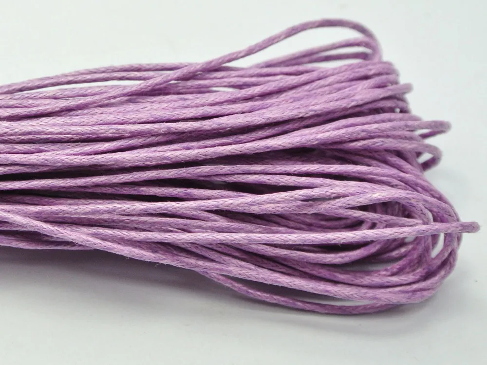 100 Meters Light Purple Waxed Cotton Beading Cord 1mm for Bracelet Necklace | Украшения и аксессуары