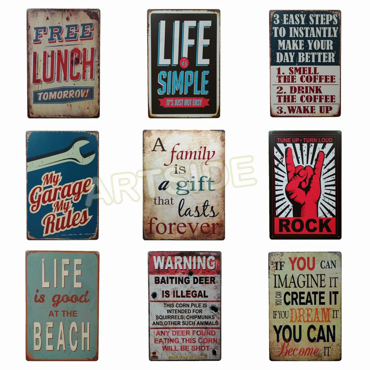 SUMIK Guys No Shirt No Service Girls No Shirt Free Drinks Metal Tin Sign Vintage Art Poster Plaque Party Bar Pub Home Wall Decor