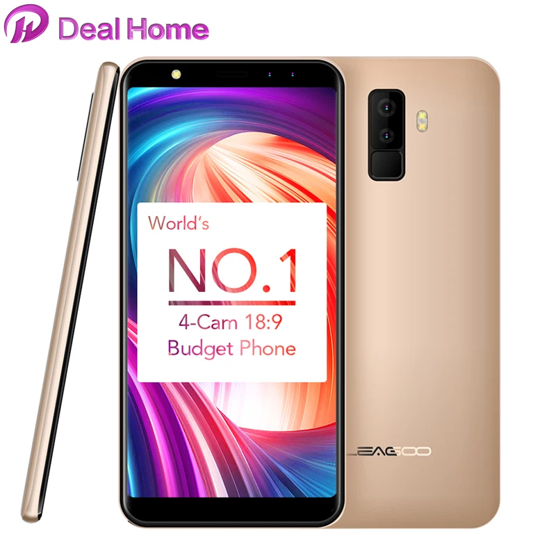 Оригинальный LEAGOO M9 Android 7 0 четыре камеры 5 &quot18:9 полный Экран MT6580A 4 ядра 2 GB 16 8MP