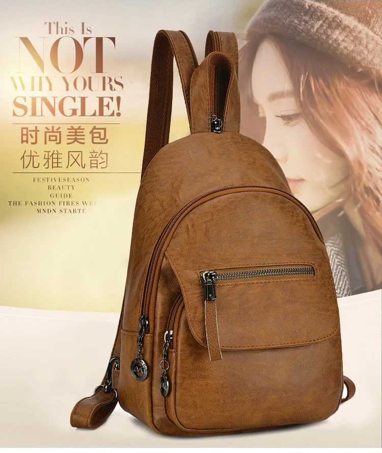 

High Quality Casual wild Women Genuine Leather Backpacks Girl School Bag Laptop Travel Bag Ladies Shoulder CrossBody Bags