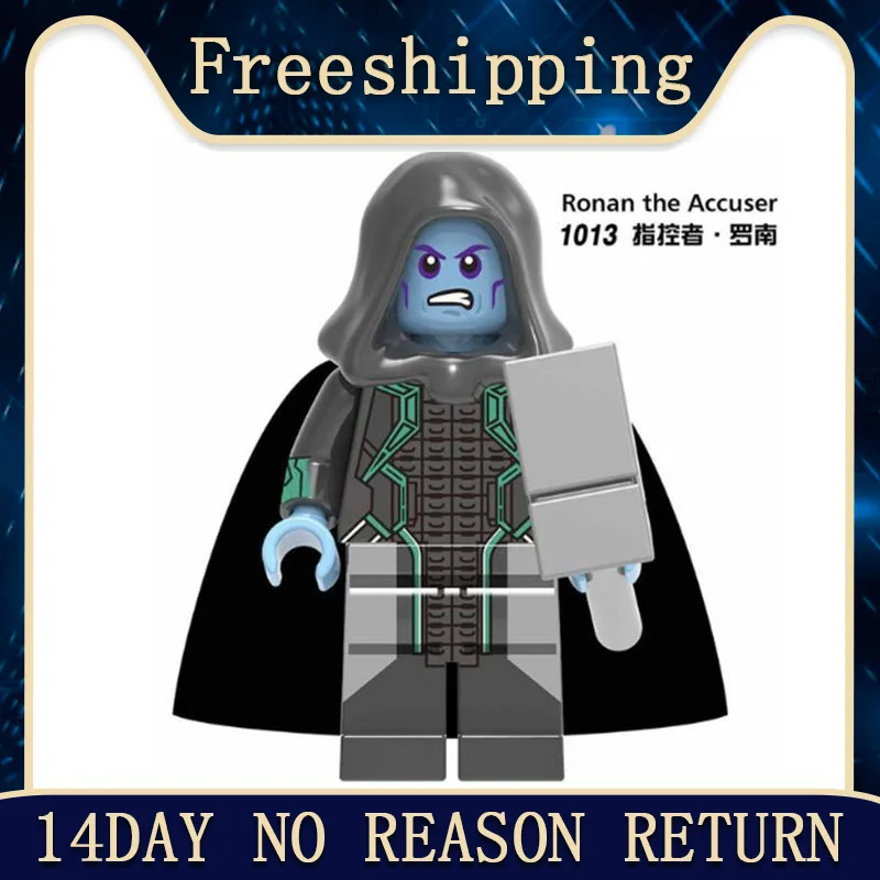 Single Sale Legoed Minifigured Super Heroes Ronan The Accuser Mar-Vell Nick Fury Building Block Children Collection Toys XH1013