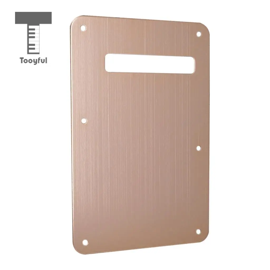 Tooyful Durable Aluminium 6 Hole Electric Guitar Tremolo Cavity Cover Backplate Musical Instrument Parts