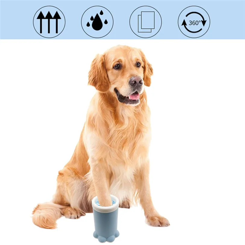 Pet Cats Dogs Foot Clean Cup For Dogs Cats Cleaning Tool Soft Plastic Washing Brush Paw Washer Pet Accessories for Dog 40DC25 (4)