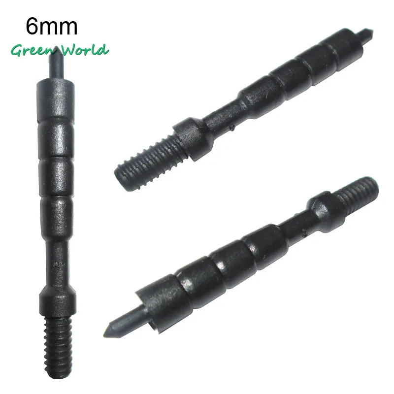 Green World 2pcs/lot 6mm Plastic Spear Pointed Jag,Gun Cleaning Jag