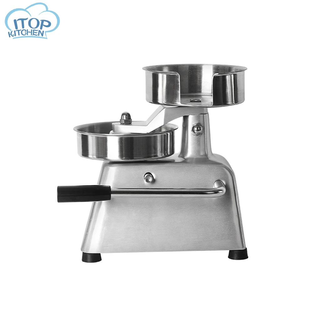 

Press Mold Hamburger Press Machine 150mm Diamemter Burger Forming Machine Stainless Steel Food Tray Manual Food Processor