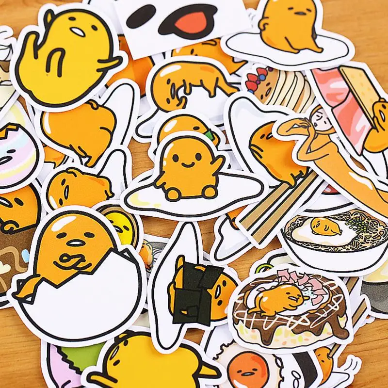

30pcs/pack new Cartoon Lazy egg Gudetama Stickers Scrapbooking Stick Label Diary Album Stickers Classic Toy for kids gift