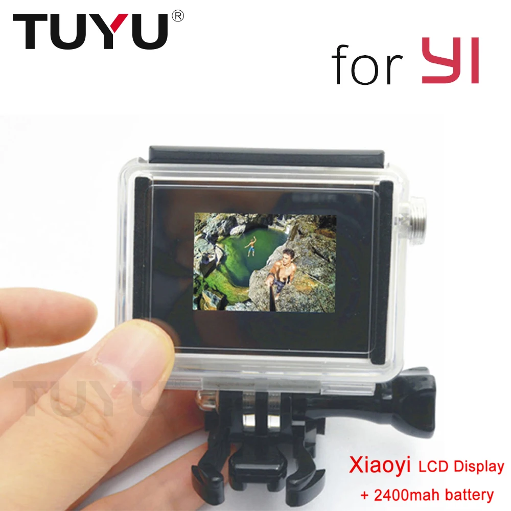 

Xiaomi Yi LCD Display + Waterproof Housing Case + xiaoyi 2400Mah Battery +BacPac Backdoor FOR Xiaoyi Mount with Gopro accessory
