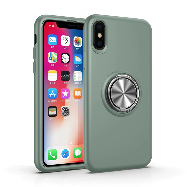 Роскошный металлический телефонный держатель для iPhone XS Max чехол XR мягкий из тпу