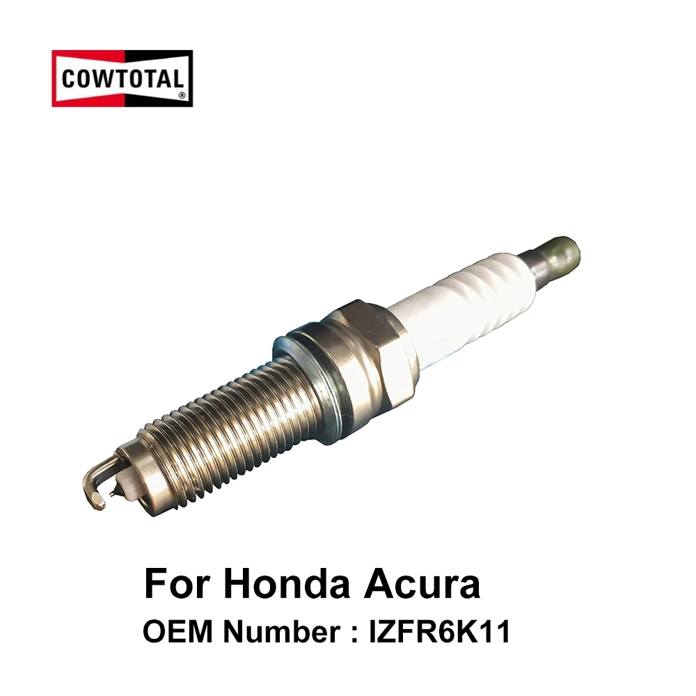 

COWTOTAL Platinum Spark Plug for Honda CRV Civic Acura MDX RL TL OE IZFR6K11 IZFR6K11NS IZFR6K-11S ZFR6FGP ( Pack of 4 )