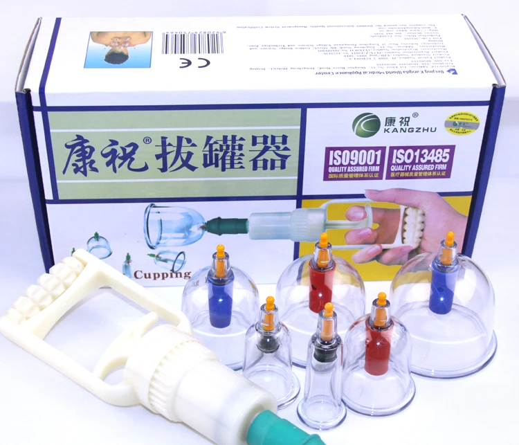 6 Pieces Kangzhu Massage Vacuum cupping set Suction Cups Chinese Traditional Cupping jar Acupunture Vacuum Cupping Set 6 Pieces Kangzhu Massage Vacuum cupping set Suction Cups Chinese Traditional Cupping jar Acupunture Vacuum Cupping Set
