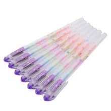 2 шт. градиент 6 цветов в 1 Ручки гелевые ручки для офиса студентов чернилами Мел Ручка пишущих инструментов