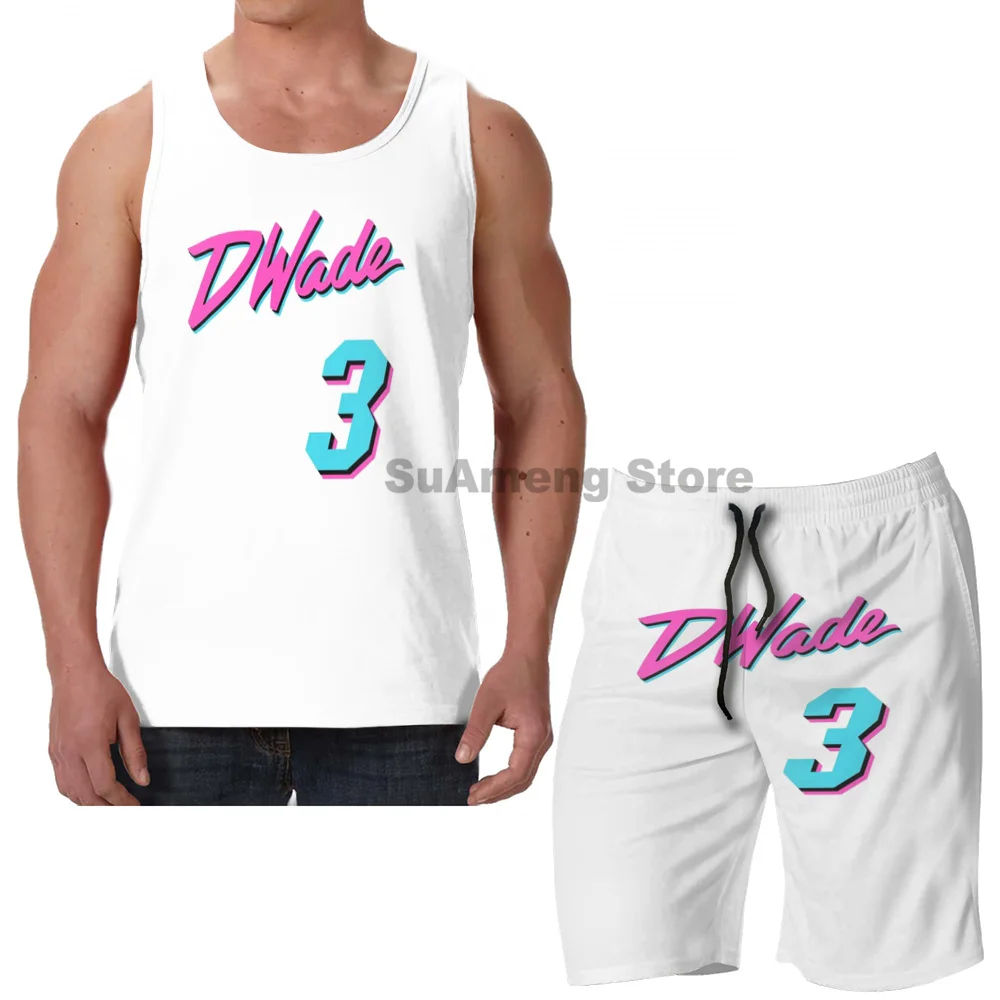 

Summer funny print men Tank Tops Women Vice Wade Jersey Script 1 men Board beach shorts women sets fitness sleeveless vest
