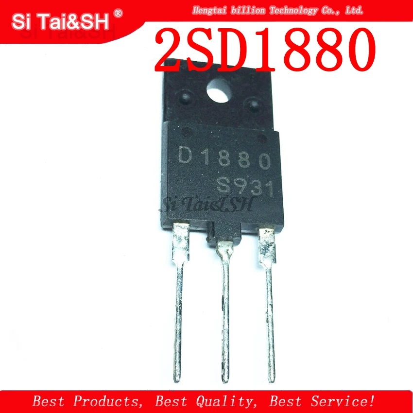

1PCS 2SD1880 D1880 NPN TV line management TO-3PF power tube 1500V 8A