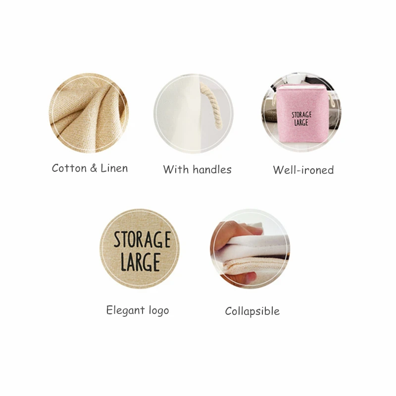 LRAOZOYM جديد تخزين سلة الغسيل حقيبة مقابض القطن الكتان الشمال نمط وضع القذرة الملابس الحمام المنظم 35*25*40 cm LR051 LRAOZOYM جديد تخزين سلة الغسيل حقيبة مقابض القطن الكتان الشمال نمط وضع القذرة الملابس الحمام المنظم 35*25*40 cm LR051