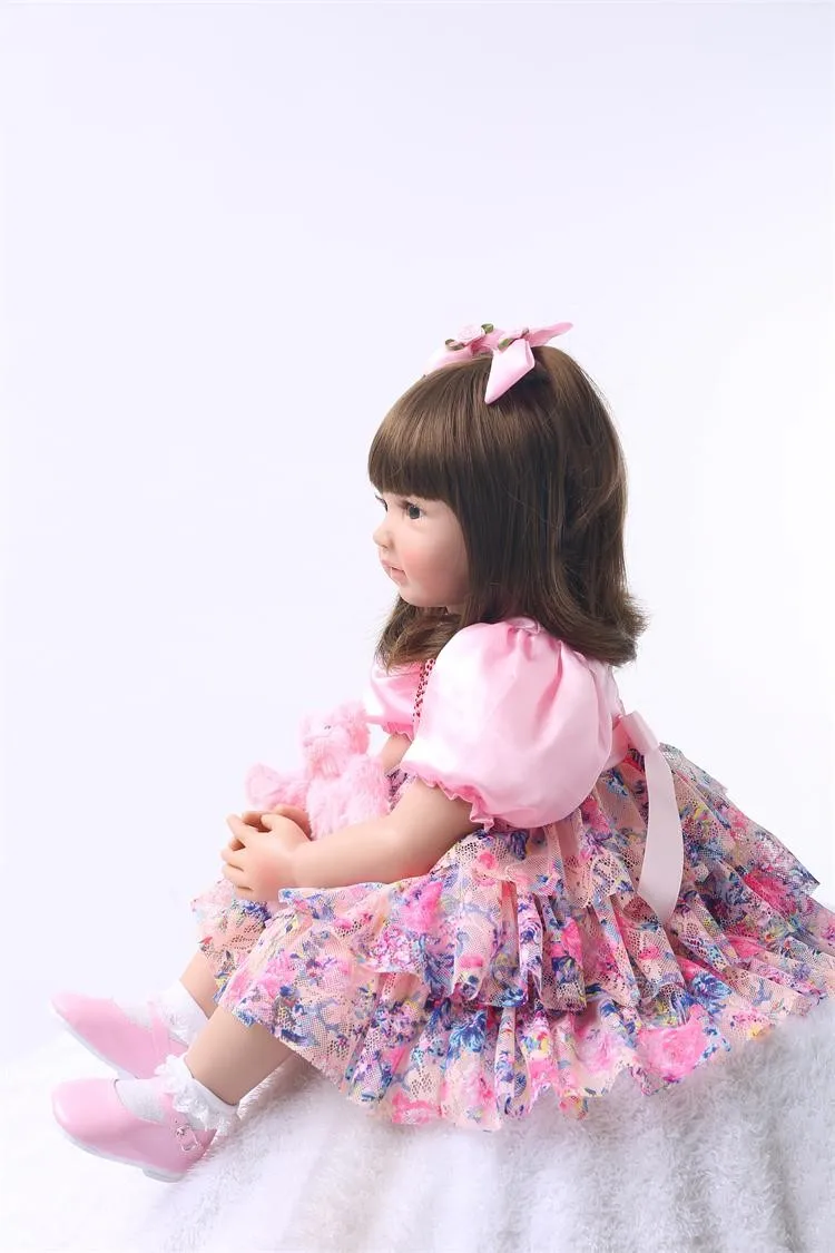 Силиконовая кукла-Реборн, игрушки 55 см, куклы принцессы для малышей, куклы для девочек, высокое качество, Ограниченная Коллекция кукол