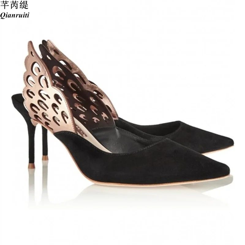 pumps with butterfly wings