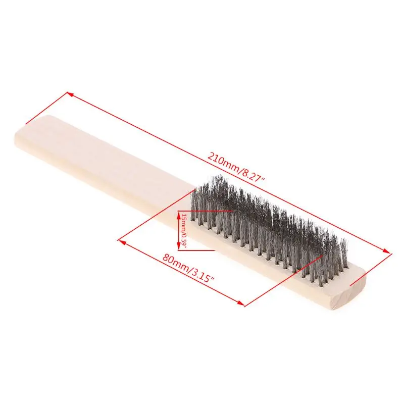 1pcs Stainless Steel Wire Brush Paint Removal Cleaning Metal Polishing Rust Cleaning Brushes Clean Tools Hand Tools