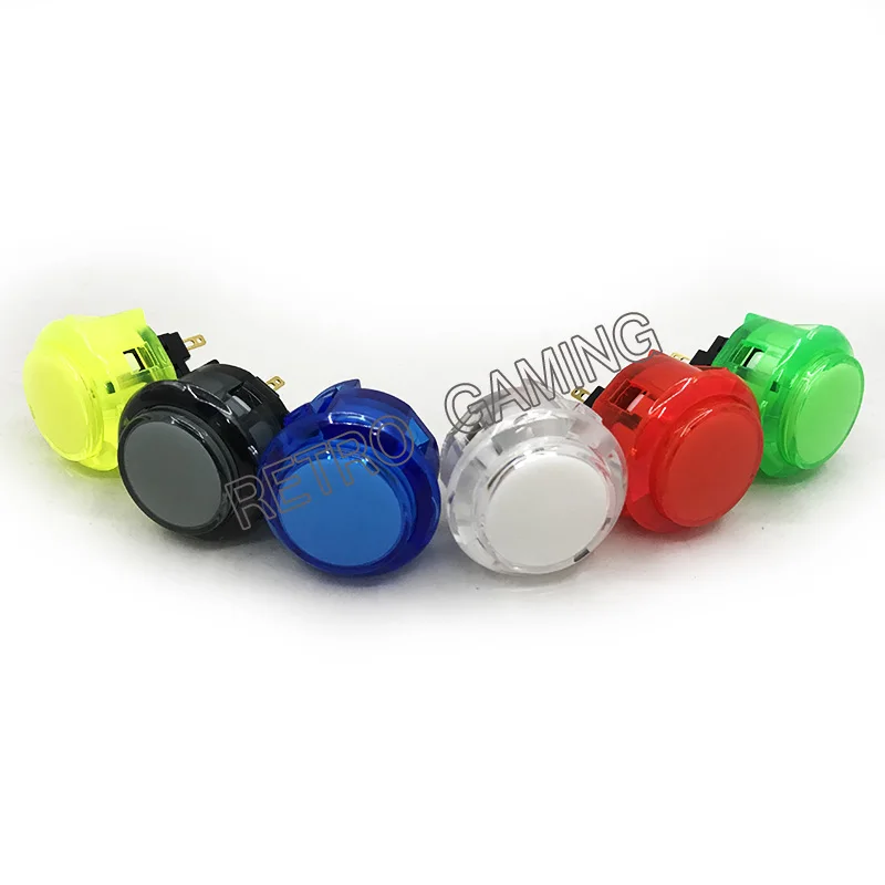 US $281.32 100pcs clear button switch 30mm original OEM push button SANWA OBSC STYPE push button for DIY arcade game machines arcade parts