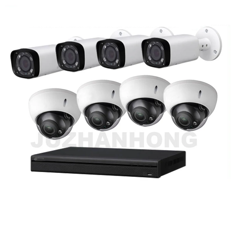 8CH 4K NVR H.265 4MP POE сеть пуля купольная камера комплект варифокальный объектив