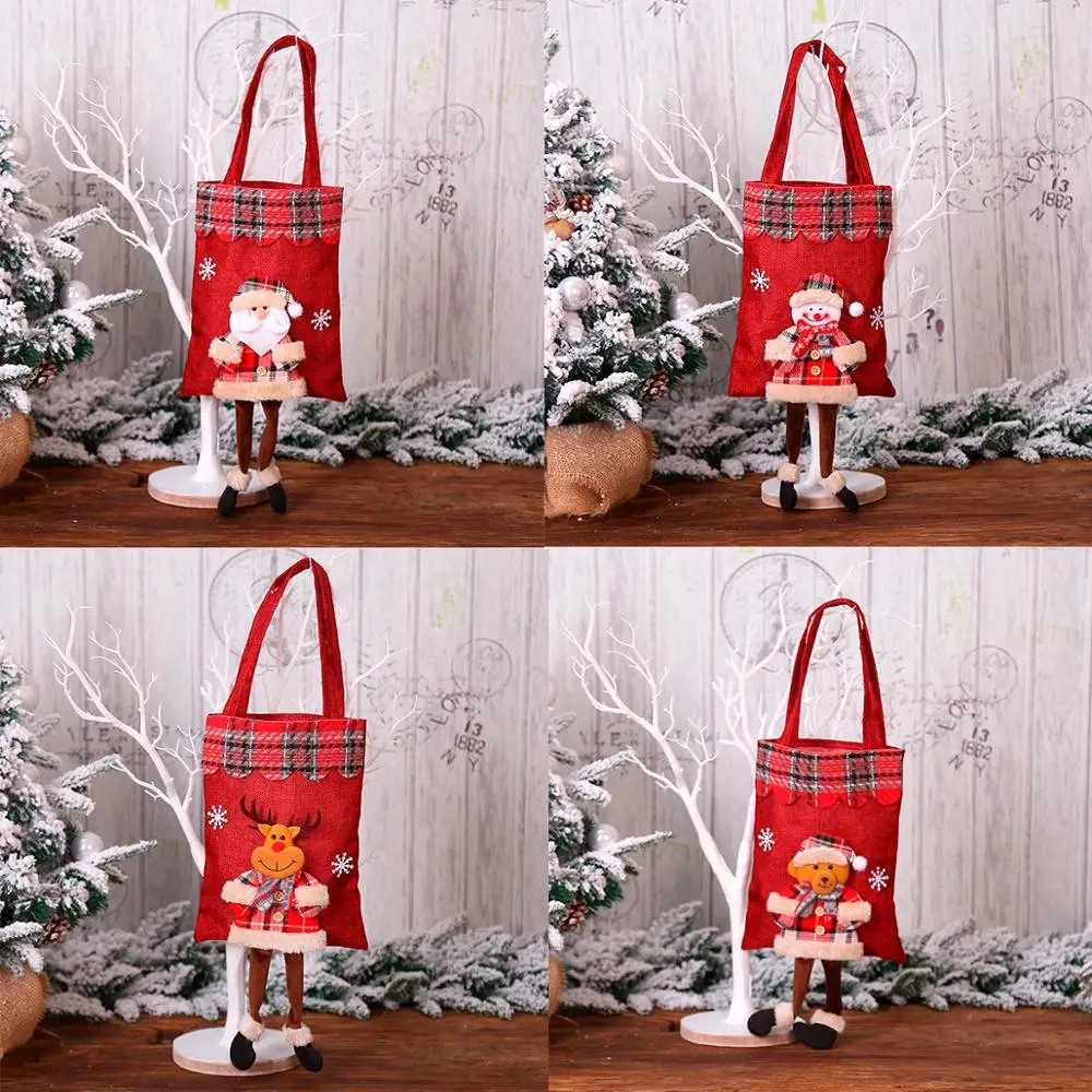 Huiran Christmas Candy Gift Bags Merry Christmas Decorations For Home Xmas Santa Claus Gift Bag Happy New Year Navidad