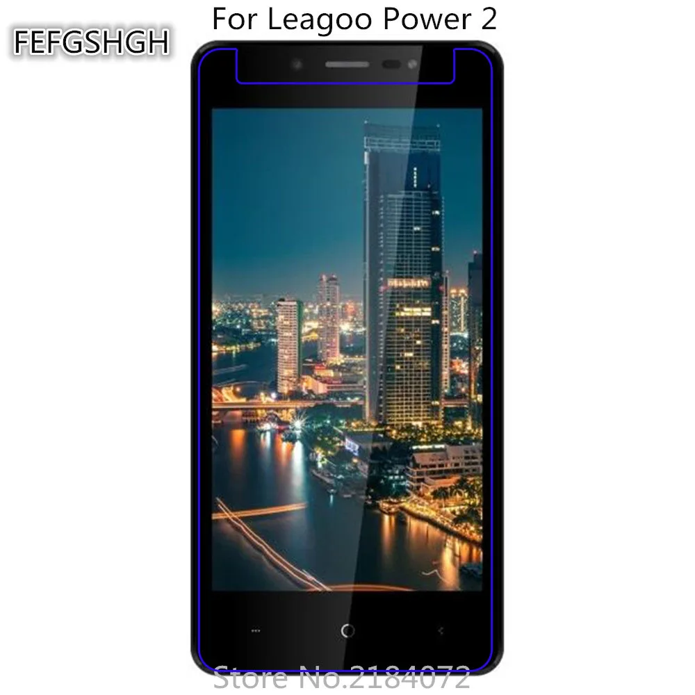 2 قطع الزجاج المقسى ل Leagoo الطاقة 2 طبقة رقيقة واقية 9 H واقي للشاشة الانفجار واقية ل Leagoo الطاقة 2
