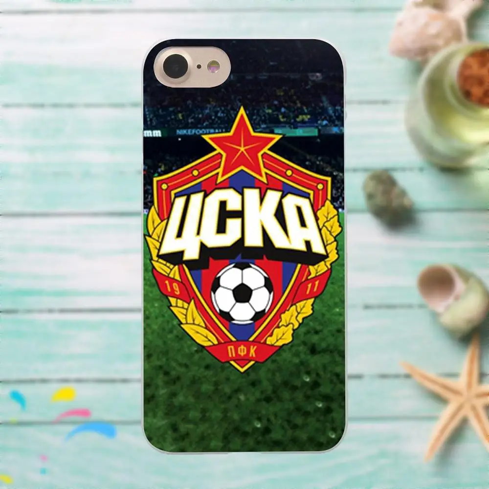 Россия Pfc ЦСКА логотип для Apple iPhone 4 4S 5 5C SE 6 6S 7 8 Plus X LG G3 G4 G5 G6 K4 K7 K8 K10 V10