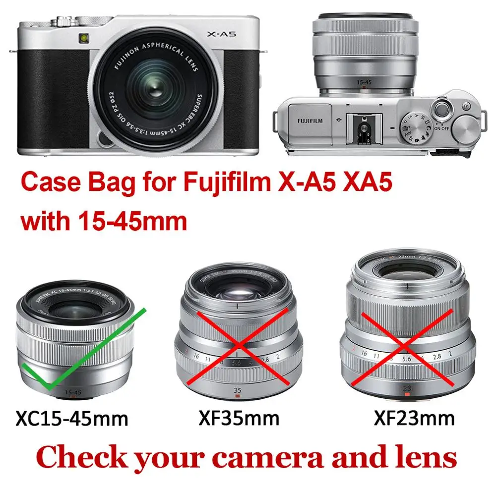 Неопреновый чехол для камеры Fujifilm X-A7 XA7 X-A5 X-A20 XA20 с XC15-45mm объектива Panasonic Lumix DMC LX100 II LX100 Mark II