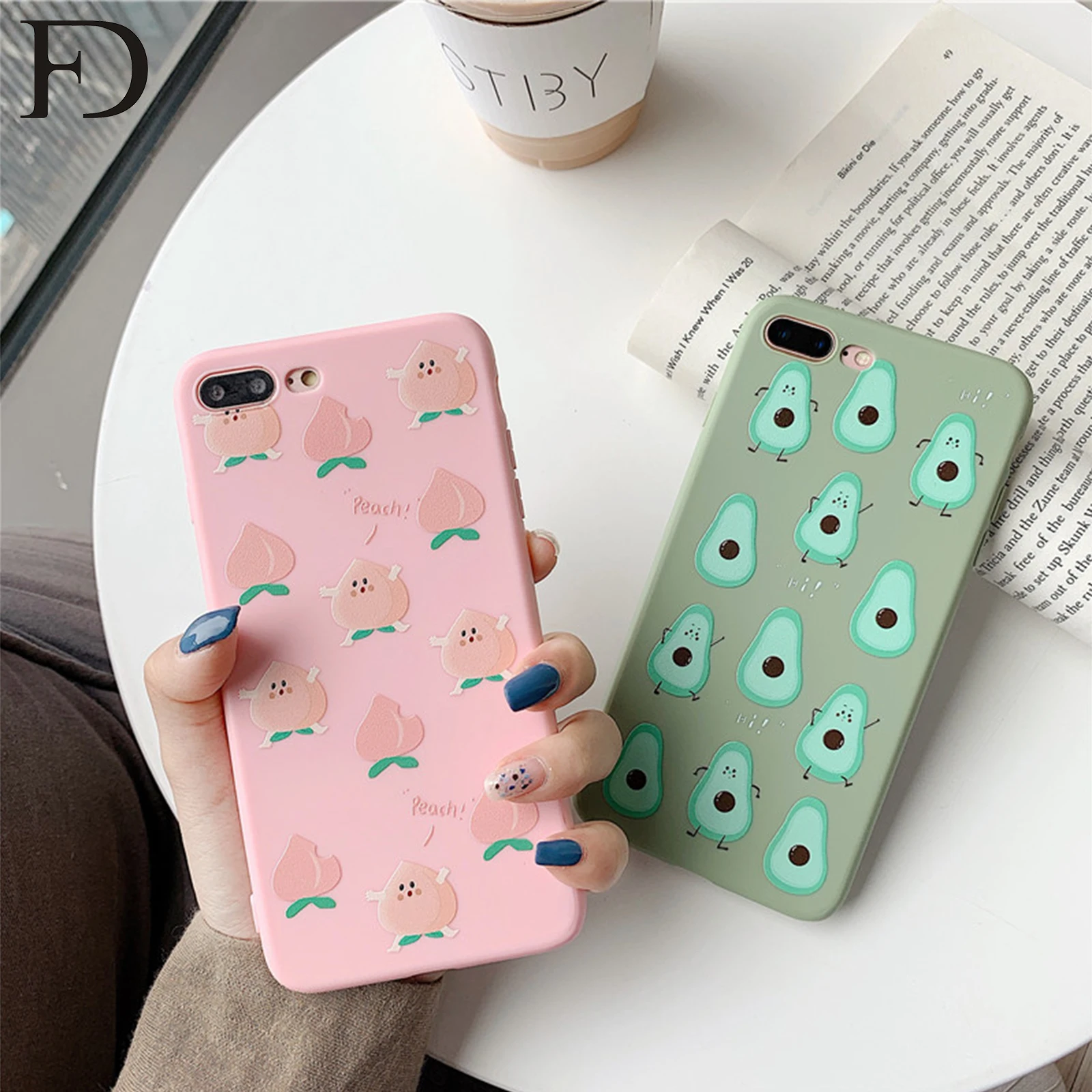 

FD New Luxury TPU Soft Cartoon Phone Case For IPhone 6 6S 7 7P 8 8P Xs Max Xr Fashionable Lovely Imd Soft Couples Phone Case