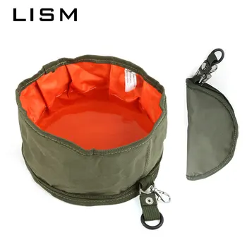 

Folding Oxford Cloth Pet Dog Bowl for Small Medium Large DogsPortable Outfit Zipper Foldable Travel Bowl Dog Feeder Drinker Bowl