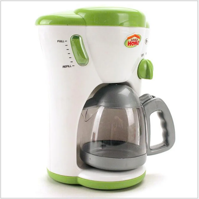 Big Size Green Coffee Maker Machine Mixer Models Toys for Children Gifts Pretend Play Kitchen Toys Gifts 