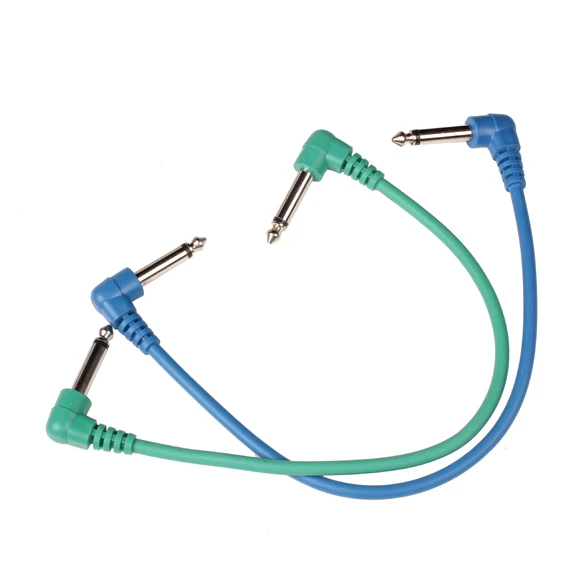 6PCS Guitar Effect Pedal Patch Cable Right Angle Multicolor YS-BUY
