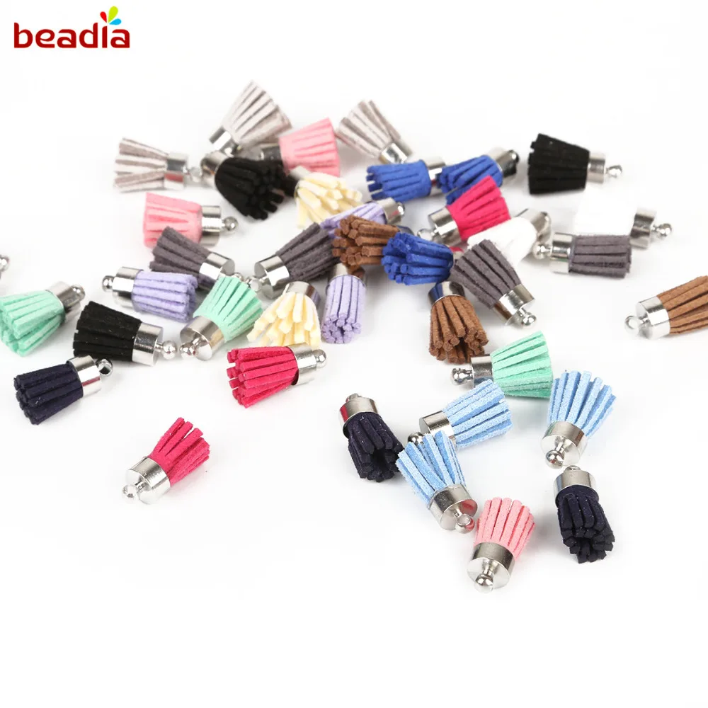 

Beadia New Arrival Korean velvet cashmere silver bells Pendant Small Tassels For Decoration DIY Supplies accessories