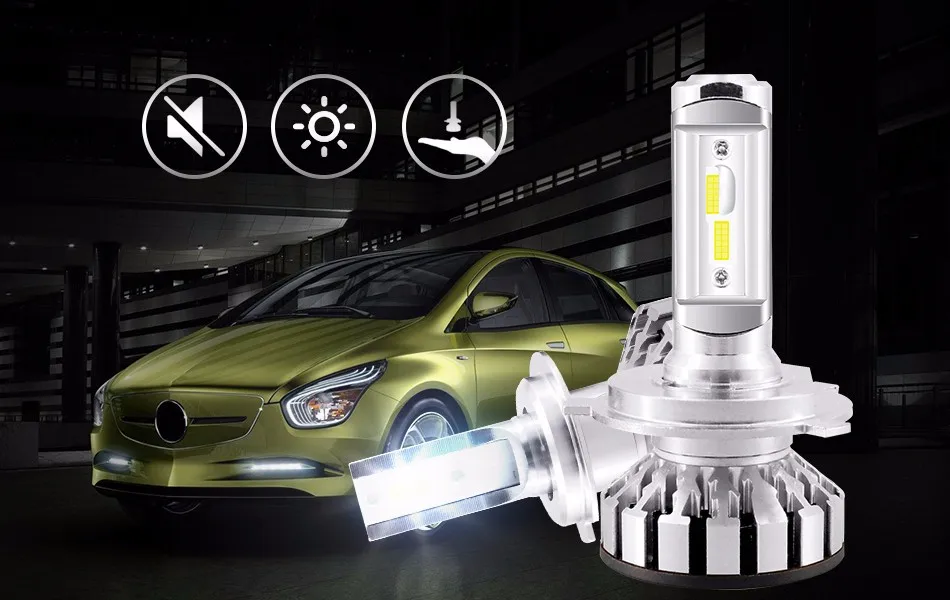 1 hlxg bulbs h7 for car led H1 H3 H8 H11 9005 H4 LED Headlights 50W 10000LM Car SMD Chips Motorcycle Light Source 12V 24V 6000K