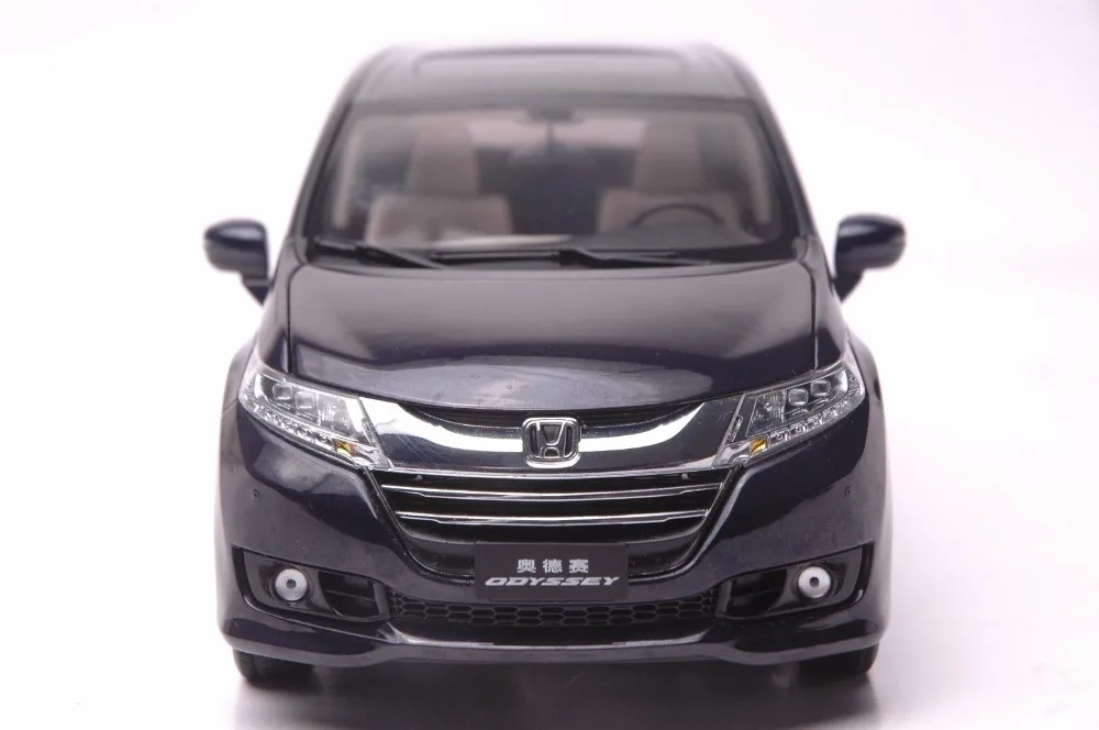 1:18 литая под давлением модель для Honda Odyssey Deep Blue MPV редкий сплав игрушечный автомобиль миниатюрная коллекция подарки фургон