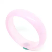 Натуральный розовый нефрит драгоценный браслет Ювелирные изделия с драгоценными камнями