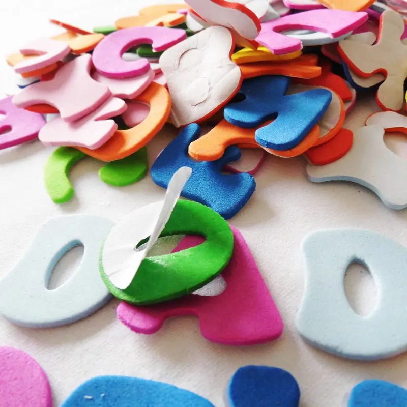 1 пакетов/лот A-Z буквы алфавита поролоновые наклейки детский сад орнамент Обучающие Игрушки для раннего развития научить свой собственный DIY игрушки OEM