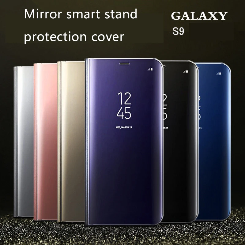 Умный чехол HATOSTEPED зеркальный Прозрачный для samsung Galaxy S9 телефона | Электроника
